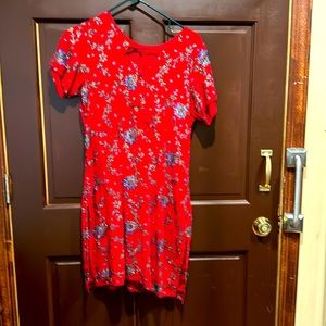 Indian red suit with dupatta with sequins